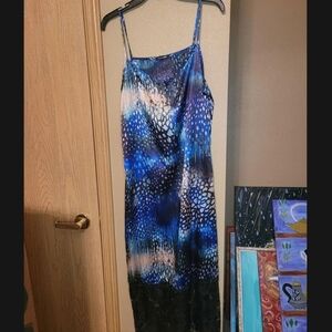 Pattern silk dress